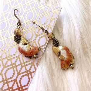 Koi fish Cloissone’ Dangly Earrings!!!!